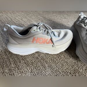Hoka Bondi 8 Grey Running Shoes 10.5